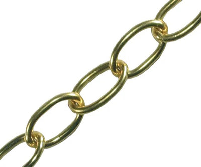 Oval Chain  Polished Brass