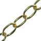 Faithfull Oval Chain 2.3mm x 10m Polished Brass