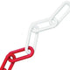 Faithfull Plastic Chain 8mm x 12.5m Red / White