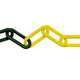 Faithfull Plastic Chain 8mm x 12.5m Yellow / Black