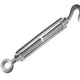 Faithfull Straining Screw 6mm Hook & Eye Galvanised 89mm (Pack 2)