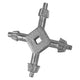 Faithfull Chuck Key 4 Way