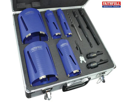 Diamond Core Drill Kit & Case Set