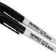 Faithfull Fibre Tip Marker Pen Black (Pack 2)