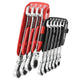 Facom  467BF.JP10PB Ratchet Combination Flexi Wrench Set, 10 Piece