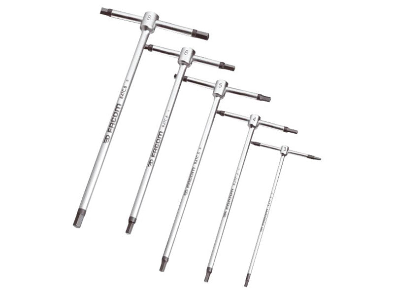 Facom T-Handle Metric Hexagon Key Set, 5 Piece – – Now available at MTN Shop UK.