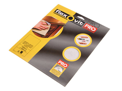 Flexovit Silicon Carbide Finishing Sanding Sheets 230 x 280mm Coarse 120G (3) – – Now available at MTN Shop UK.
