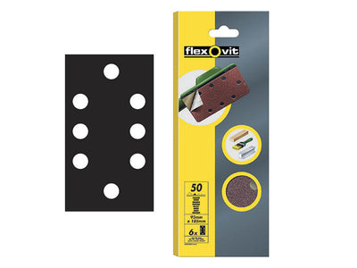 Flexovit 1/3 Sanding Sheets Quick-Release Medium 80 Grit (Pack 6) – – Now available at MTN Shop UK.