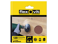 Flexovit Drill Mountable Disc 125mm Fine 120G (Pack 10) – – Now available at MTN Shop UK.
