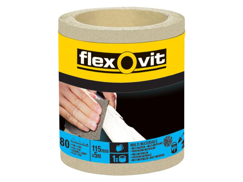Flexovit General Purpose Sanding Roll 115mm x 5m Fine 180G – – Now available at MTN Shop UK.