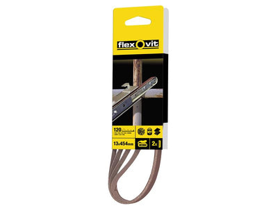 Flexovit Powerfile Sanding Belt 454mm x 13mm Fine 120g (Pack 4) – – Now available at MTN Shop UK.