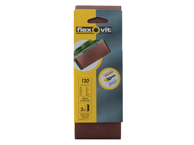 Flexovit Cloth Sanding Belt 457 x 75mm Fine 120G (Pack 2) – – Now available at MTN Shop UK.