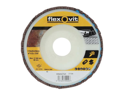 Flexovit Flap Disc For Angle Grinders 125mm 80G – – Now available at MTN Shop UK.