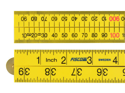 Fisco Yellow ABS Nylon Rule 1m / 39in – – Now available at MTN Shop UK.