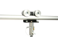 Doughty Slimline Barrel Trolley (Aluminum) – Barrel Trolleys used to suspend Pantographs from fixed/rolling pipe grids & barrel hoists. This lightweight un-braked trolley rolls along ⌀48-51mm tubes. Accept a 28mmTV spigot. SWL: 75kg. – Now available at MTN Shop UK.
