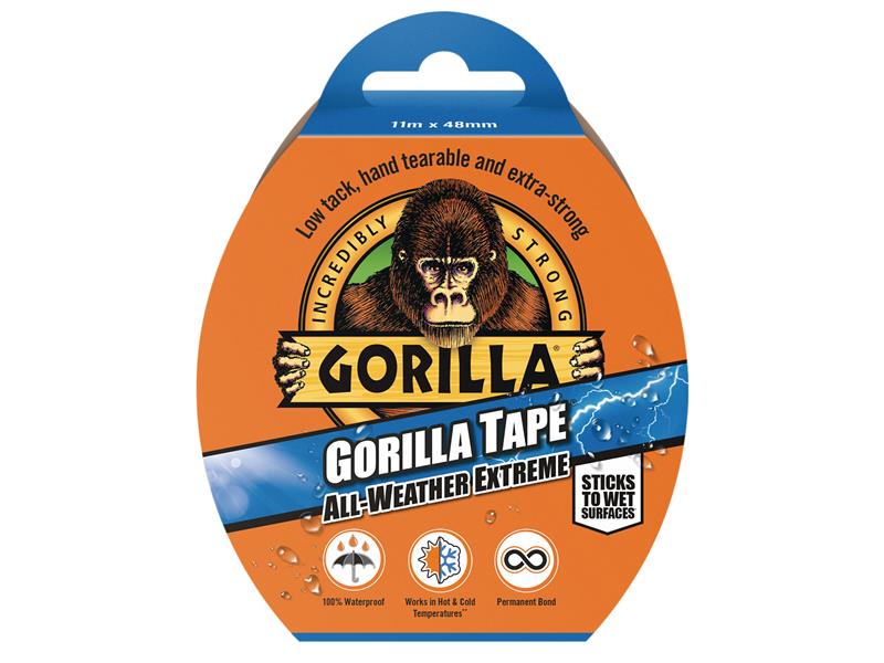 Gorilla Glue Gorilla Tape® All-Weather Extreme 48mm x 11m Black – – Now available at MTN Shop UK.