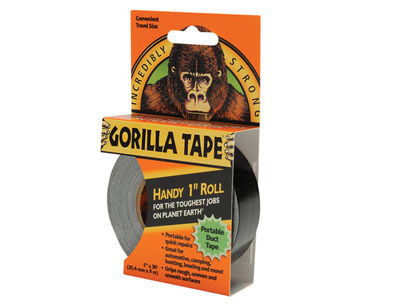 Gorilla Glue Gorilla Tape® Handy Roll 25mm x 9m Black – – Now available at MTN Shop UK.