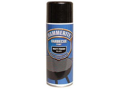 Hammerite BBQ Paint Aerosol Black Matt 400ml – – Now available at MTN Shop UK.