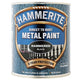 Hammerite  Direct to Rust Hammered Finish Metal Paint Black 750ml