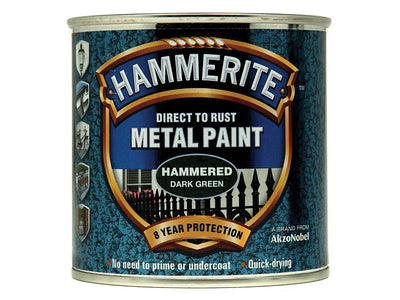 Hammerite Direct to Rust Hammered Finish Metal Paint Dark Green 250ml – – Now available at MTN Shop UK.