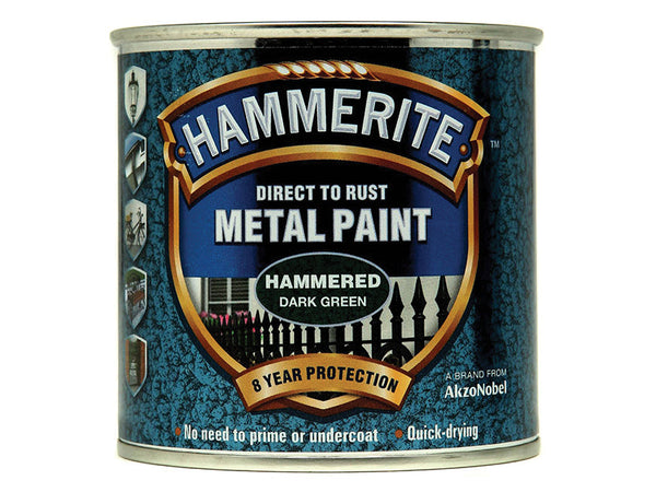 Hammerite Direct to Rust Hammered Finish Metal Paint Dark Green 250ml – – Now available at MTN Shop UK.