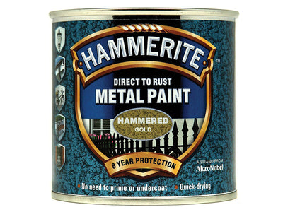 Hammerite Direct to Rust Hammered Finish Metal Paint Gold 250ml – – Now available at MTN Shop UK.