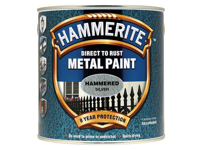 Hammerite Direct to Rust Hammered Finish Metal Paint Silver 2.5 Litre – – Now available at MTN Shop UK.