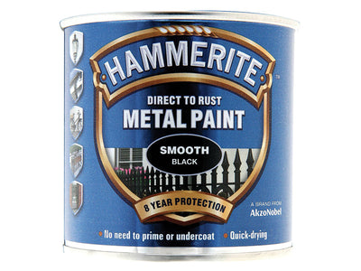 Hammerite Direct to Rust Smooth Finish Metal Paint Black 250ml – – Now available at MTN Shop UK.