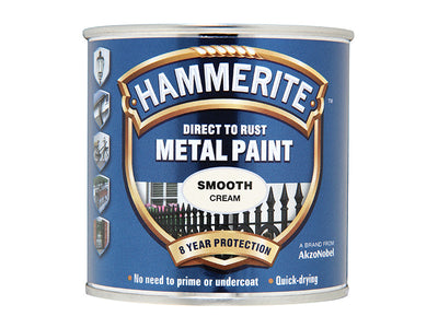 Hammerite Direct to Rust Smooth Finish Metal Paint Cream 250ml – – Now available at MTN Shop UK.