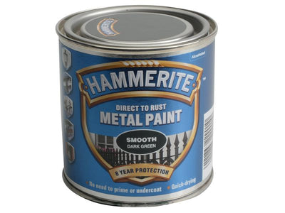 Hammerite Direct to Rust Smooth Finish Metal Paint Dark Green 250ml – – Now available at MTN Shop UK.
