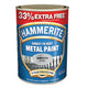 Hammerite  Direct to Rust Smooth Finish Metal Paint Silver 750ml + 33%