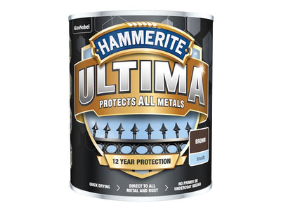 Hammerite Ultima Metal Paint Smooth Brown 750ml – – Now available at MTN Shop UK.
