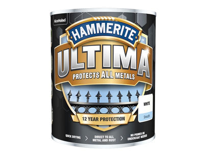 Hammerite Ultima Metal Paint Smooth White 750ml – – Now available at MTN Shop UK.