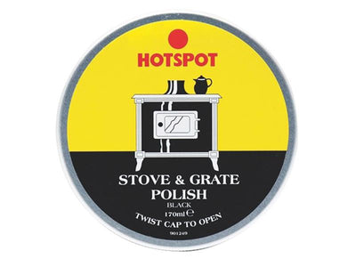 Hotspot Black Stove & Grate Polish Tin 170g – – Now available at MTN Shop UK.