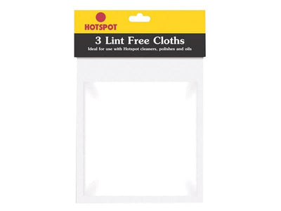 Hotspot Lint Free Cloths – – Now available at MTN Shop UK.