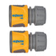 Hozelock 2070 Soft Touch Hose End Connector  (Pack 2)