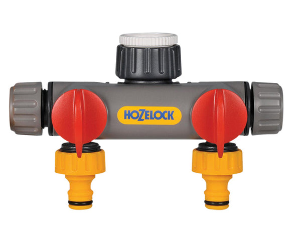 Hozelock 2252 2-Way Tap Connector 1/2 - 1in BSP – – Now available at MTN Shop UK.