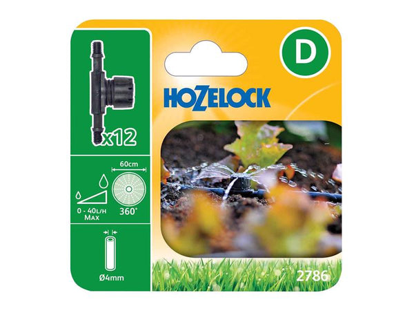 Hozelock 2786 In Line Adjustable Mini Sprinkler 4mm (Pack 12) – – Now available at MTN Shop UK.