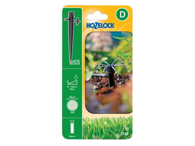 Hozelock 2788 End of Line Adjustable Mini Sprinkler on Stake 4mm (Pack 12) – – Now available at MTN Shop UK.