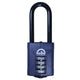Squire CP50/2.5 Combination Padlock 4-Wheel 50mm Extra Long Shackle 63.5mm