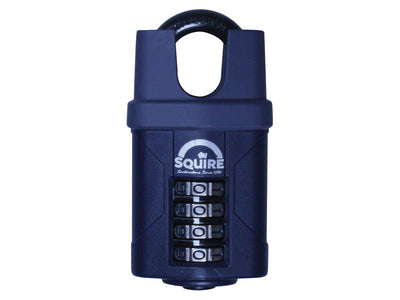 Squire CP50CS Combination Padlock 4-Wheel Closed Shackle 50mm – – Now available at MTN Shop UK.