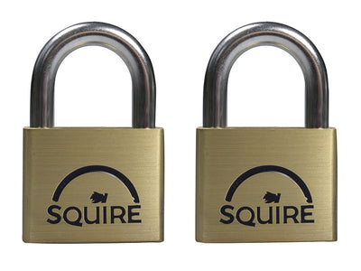 Squire LN5T Lion Brass Padlocks 5-Pin 50mm Twin Pack – – Now available at MTN Shop UK.