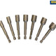 Irwin T394100 Power Grip Screw Extractor Set, 7 Piece