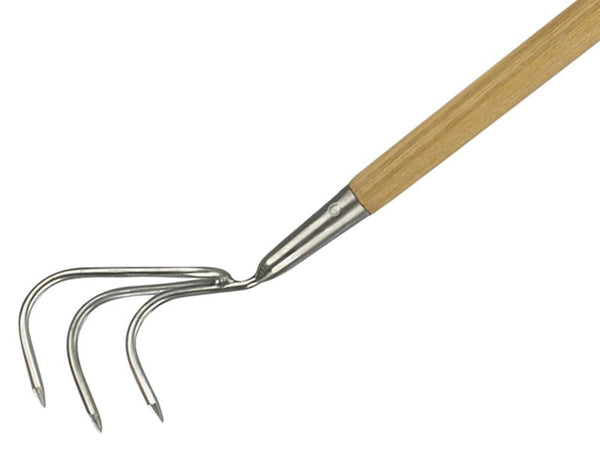 Kent & Stowe Stainless Steel Long Handled 3-Prong Cultivator, FSC® – – Now available at MTN Shop UK.