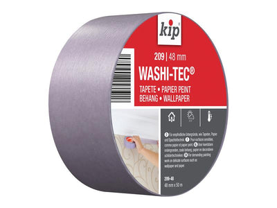 KIP® 209 Premium Low Tack WASHI-TEC® Masking Tape 48mm x 50m – – Now available at MTN Shop UK.