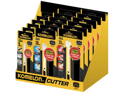 Komelon Snap-Off Knife CDU, 18 Piece – – Now available at MTN Shop UK.