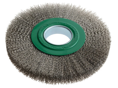 Lessmann Wheel Brush D200mm x W24-27 x 50 Bore Stainless Steel Wire 0.30 – – Now available at MTN Shop UK.