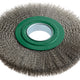 Lessmann Wheel Brush D200mm x W24-27 x 50 Bore Stainless Steel Wire 0.30