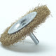 Lessmann DIY Wheel Brush 75 x 10mm, 0.25 Brass Wire