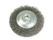 Lessmann Conical Bevel Brush 100mm x M14 Bore, 0.35 Steel Wire – – Now available at MTN Shop UK.